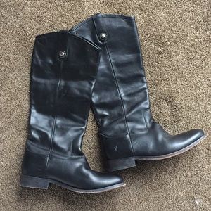 FRYE 8 Black Melissa tall Riding Boots Women’s